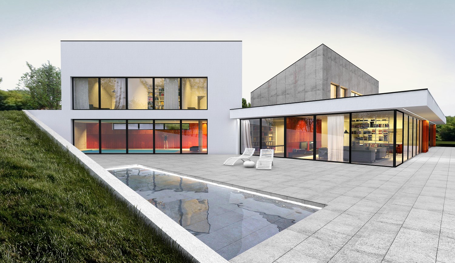 Projekt rezydencji z basenem 800 m², Radzyny